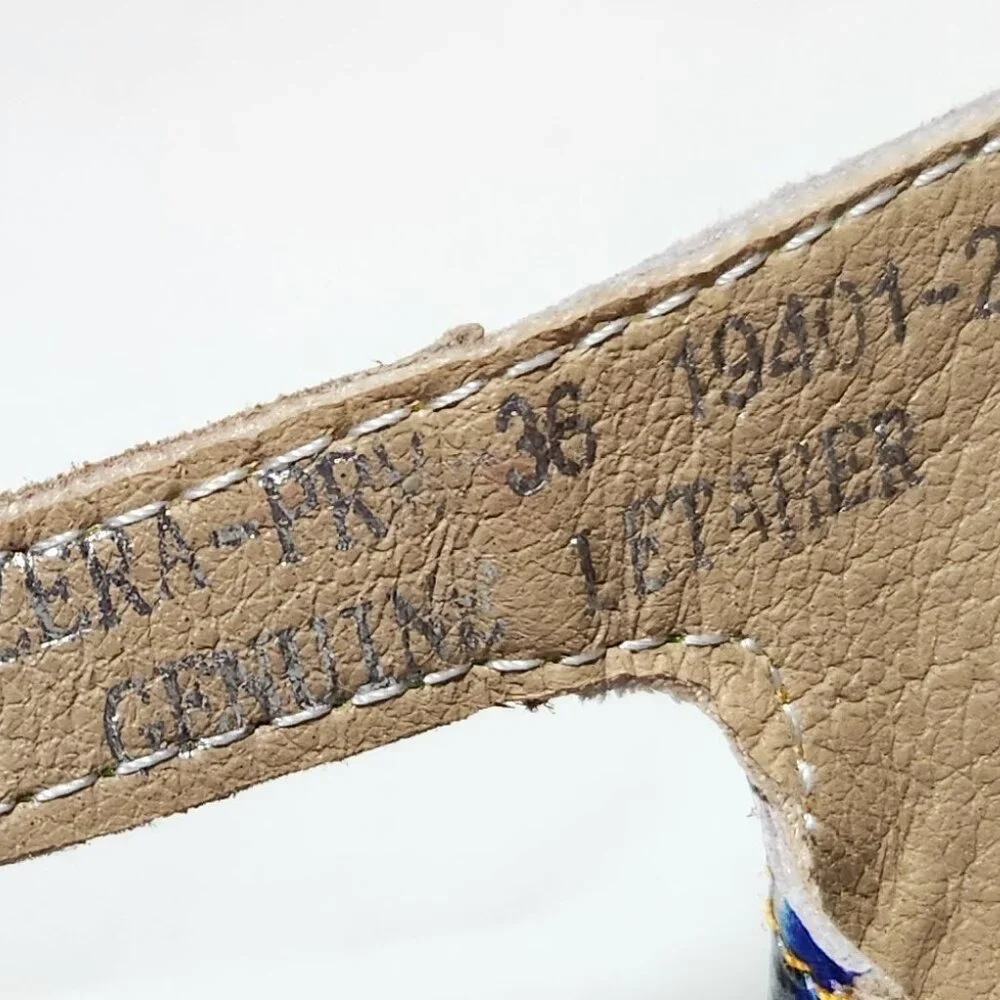 *Mix & Match* L'Artiste by Spring Step mules sz 36 floral open toe leather GUC - Picture 6 of 6